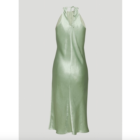 NWT Babaton Lato Dress Satin Halter Midi XS - Picture 7 of 15